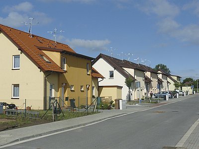 Část referenčních domů v Hradci Králové