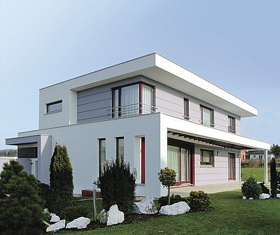 O třetí místo v kategorii Realizovaný energeticky úsporný rodinný dům se dělí dvě realizace: návrh č. 2A Pavla Šmelhause, spolupráce Awik House Production, s.r.o.