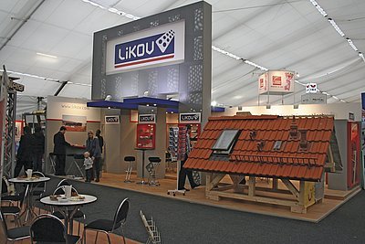Stánek firmy LIKOV na veletrhu Střechy Praha