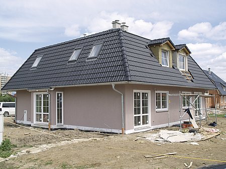 Ukázka montovaného nízkoenergetického rodinného domu