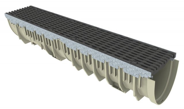 MEARIN Expert je ucelený systém žlabů a příslušenství, vyrobený ze sklolaminátu SMC s integrovanou ochranou hranou z pozinkované oceli pro vysoké zátěže
