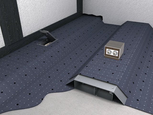 Obr. 5: Systém OBO – AIK k montáži na povrch podlahy