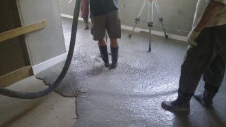 Poriment &ndash; realizace podlahy z cementové lité pěny