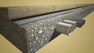 Ilustrace využití lité cementové pěny Poriment &ndash; prevence proti defektu