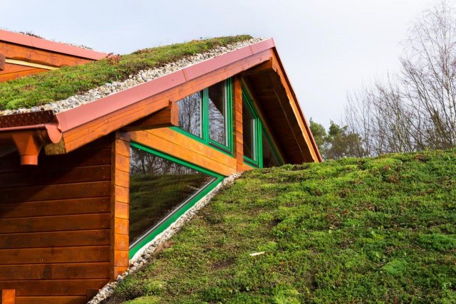 I zelené střechy nad obytným podkrovím musí obsahovat větrací vrstvu tvořenou vzduchem. (Autor: Josef Kubes, Shutterstock)