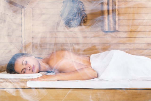 Vlhkost vzduchu v parní sauně dosahuje 80 – 100 %. (foto: billion photos, Shutterstock)