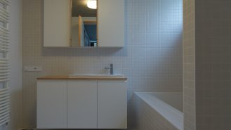 V koupelně byla použita dlažba RAKO ze série Color Two