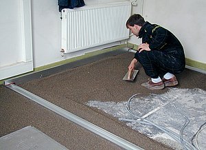 Příprava podsypu suché plovoucí podlahy z Liaporu 1 - 4 / 500