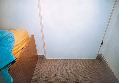 Obr. 9: Polodetail na část křídla koupelnových dveří z místnosti s lůžkem