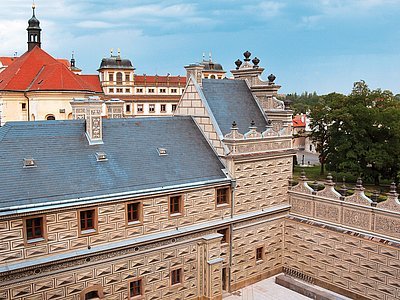 Nádvoří Schwarzenberského paláce