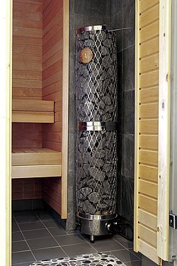 Topidlo IKI s velkým množstvím lávových kamenů zaručuje unikátní saunový zážitek