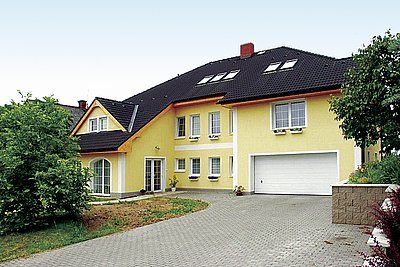 Rodinný dům v Doubí u Turnova, kde byla použita Baumit Nanopor omítka