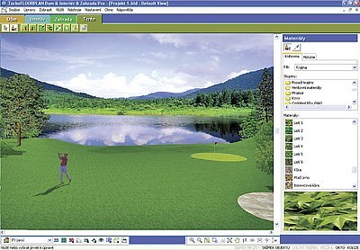 V programu TurboFLOORPLAN Dům & Interiér & Zahrada  lze snadno navrhovat také hřiště a sportovní areály