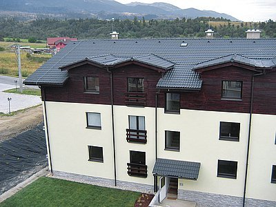 Apartmánové domy v Nové Lesné mají nádherný výhled na vrcholky Vysokých Tater