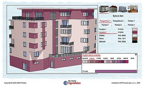 Obr. 1: Vizualizační program nabízí možnost vybrat si barvu opravdu podle svého gusta