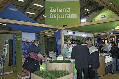 Zelená úsporám – poradenské a konzultační středisko Státního fondu životního
prostředí na veletrhu Aqua-therm 2009