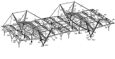 Schéma umístění táhel Macalloy 460, 520