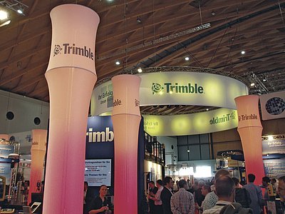 Obr. 6: Expozice firmy Trimble na výstavišti