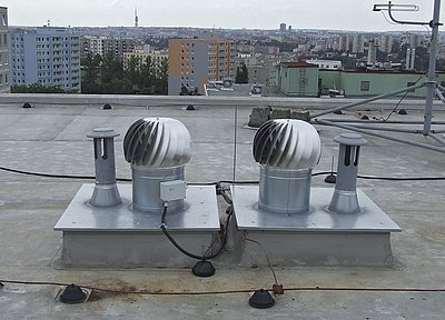 Detail hybridních ventilátorů HV
