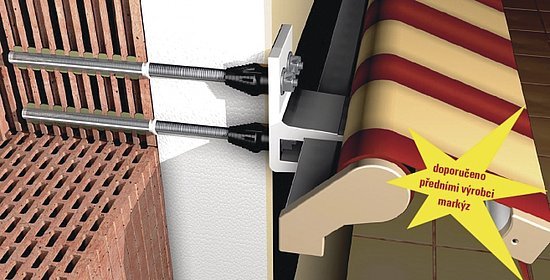Systém uchycení nosné konstrukce Thermax umožňuje kotvení i do zateplené fasády bez přerušení tepelného mostu