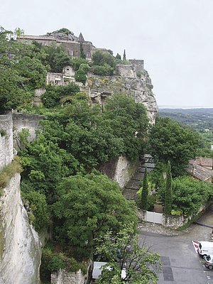 Obr. 6: Les Baux-de-Provence, pozůstatky hradu