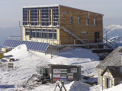 Nejvýše položený pasivní dům v Evropě, alpská horská chata Schiestlhaus