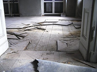 Podlaha před rekonstrukcí