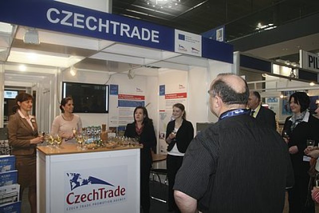 Wellcome drink na stánku CzechTrade