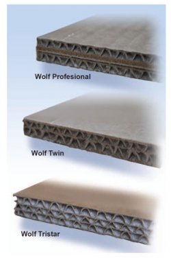 Tři druhy akustických desek Wolf