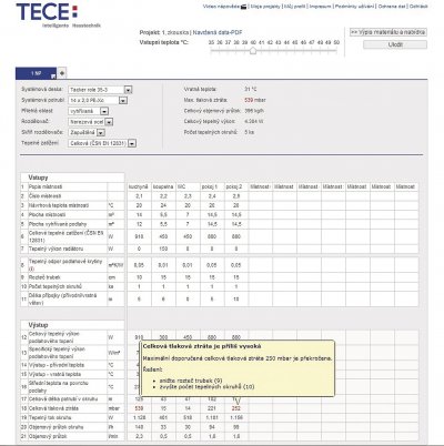 Webová on-line aplikace TECEsmartfloor