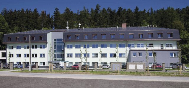 Hlavní budova Výzkumného ústavu rybářského a hydrobiologického ve Vodňanech