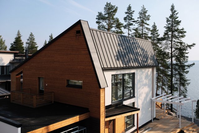 Ocelová střecha vypadá elegantně