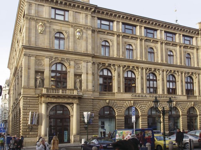 Obr. 1: Pražská městská spořitelna v Rytířské ulici