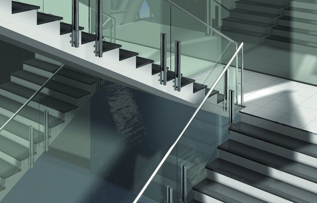 Fixační systém Twister umožňuje jednoduchou instalaci skleněných zábradlí bez nutnosti vrtání do skla