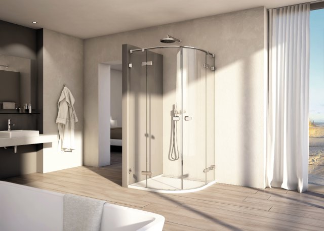 Výrazný design zástěn Melia je tvořen čistými liniemi a maximální transparentností