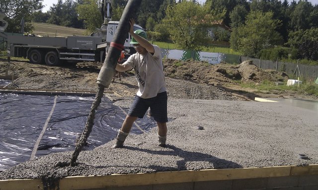 Realizace základové desky pomocí drátkobetonu STEELCRETE&reg;