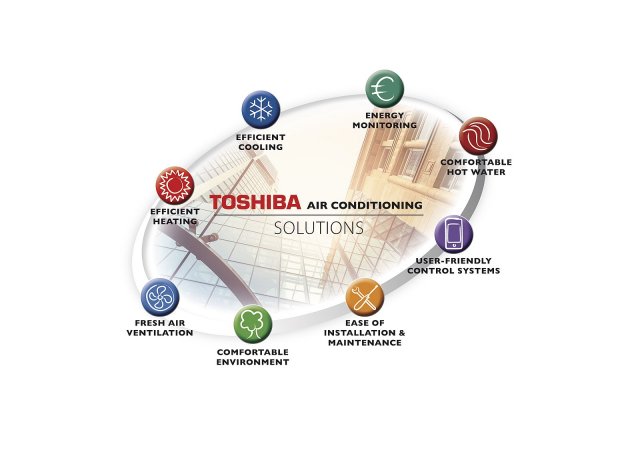 Toshiba je ten správný partner pro komplexní řešení: chlazení, topení, příprava TUV a přívod čerstvého vzduchu.