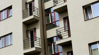 Detail dvorní fasády