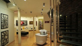 Interiér galerie moderního umění 1. PP