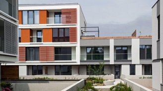 Průhled mezi objekty