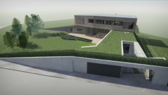 Nadhledová perspektiva z ulice