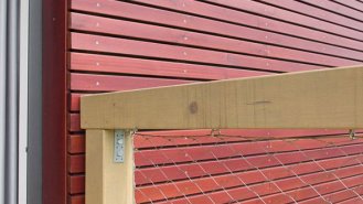 Detail fasády a terasy