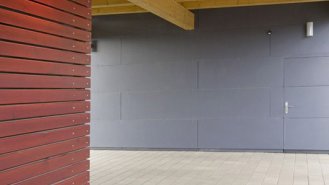 Detail otevřená garáž