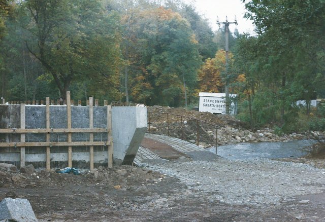 Oprava mostu v roce 1997 (Archiv autora)