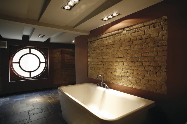 I koupelna získá osvětlením osobitý design