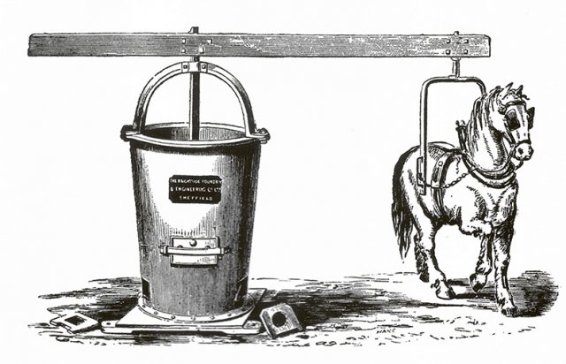 Jeden z prvních strojů, který se k výrobě cihel začíná používat, je tzv. „pug mill”.