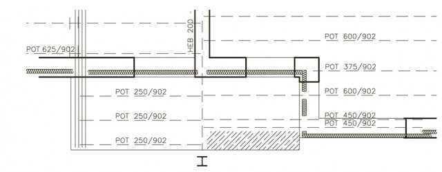 Obr. 4: Rohový balkon současně s rohovým oknem bez sloupku