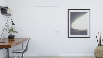 Bezfalcové dveře Harmony vynikají moderním designem. Jsou zcela zarovnány do jedné roviny se zárubněmi