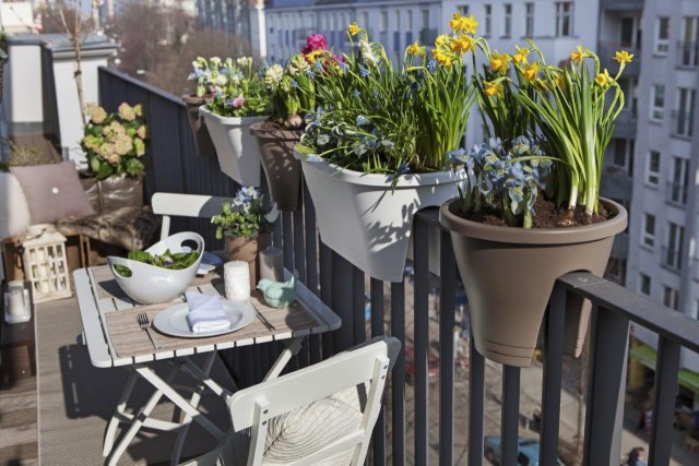 Květiny jsou na stylovém balkoně považovány za nezbytnost. (zdroj: StockOption, Shutterstock)