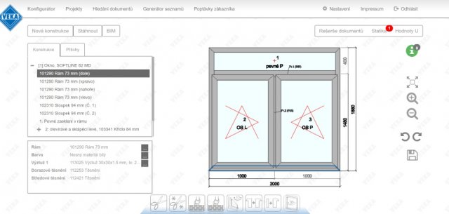 Okno pod drobnohledem ve funkci Konfigurátor WinDoPlan